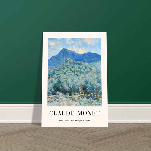 Artfulprints  Claude Monet - Valle Buona, near Bordighera   poster A4 21x29.7 cm - vtwonen shop