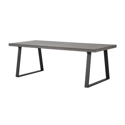 Rowico Home Brooklyn Houten Eetafel Donker Eiken - Zwarte Poten
