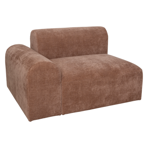 Urban Nature Culture modulaire bank seater Tao hoek links, old pink - 120 * 100 * 74 CM