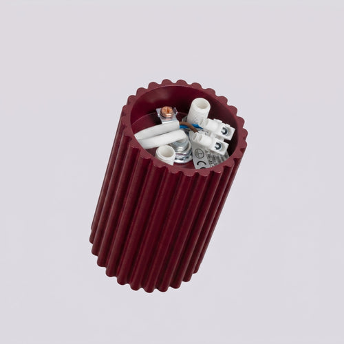 Sollux Lighting Plafondlamp KARBON 10 bordeaux - 6,5x6,5x10cm