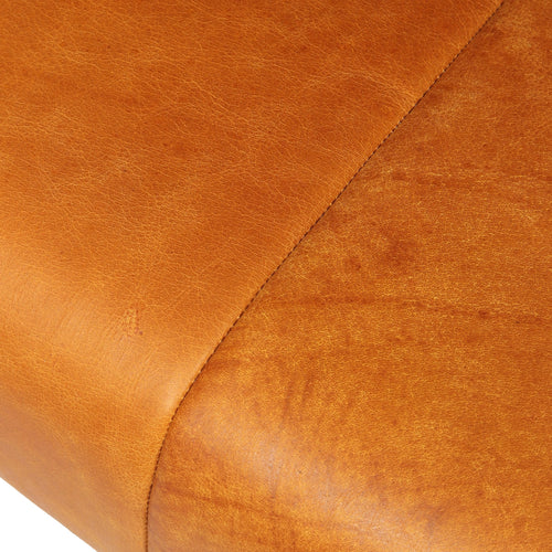 Furnhouse bankje Athea - Cognacbruin - Leer - 50x92x48
