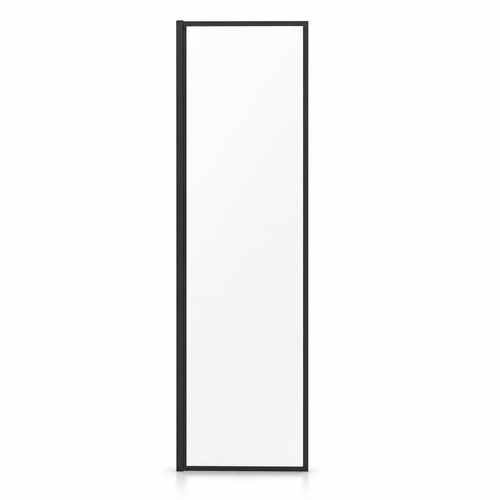 Badplaats Douchewand Georgia 40 x 200 cm – Zwart – Inloopdouche 8 mm Veiligheidsglas