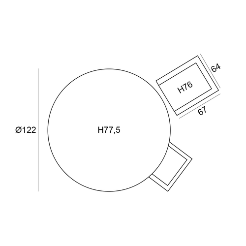 Garden Impressions tuinset Delvin - Duuk - taupe - Ø150 cm - 5-delig