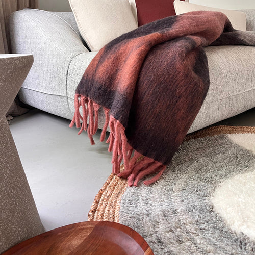 Malagoon plaid Zapotec - zacht zwart - 100% recycled
