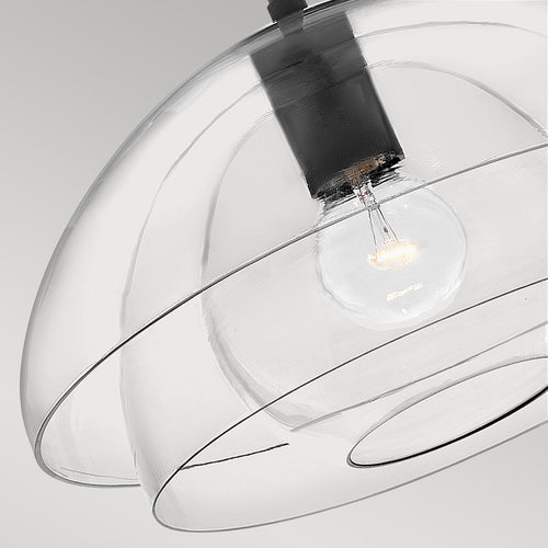 Elstead Hinkley Lotus Dome hanglamp zwart