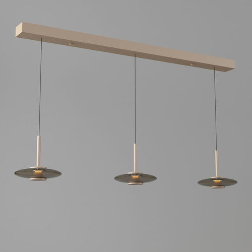 Artdelight Hanglamp Madison 3L - Champagne/Koffie