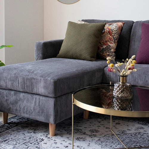 Artichok Liliana Ronde Salontafel van Metaal en Glas Ø 70 cm - Brons