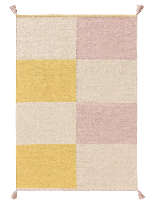 benuta kindervloerkleed Anton - veelkleurig/geel - 90x130 cm
