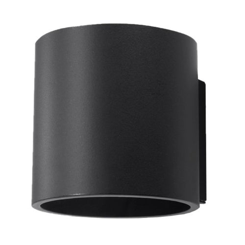 Sollux Lighting Wandlamp ORBIS 1 zwart - 10x12x10cm