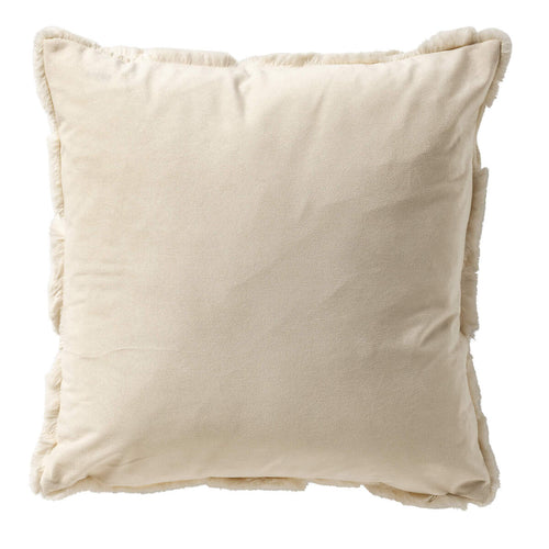 POM - kussenhoes 45x45 cm - organisch patroon - Cannoli Cream - wit