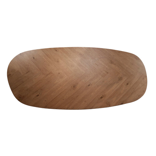 Giga Meubel Eettafel Organisch - Naturel Hout - 180x95x76cm