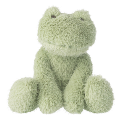 J-Line knuffelbeer Kikker - polyester - muntgroen - small