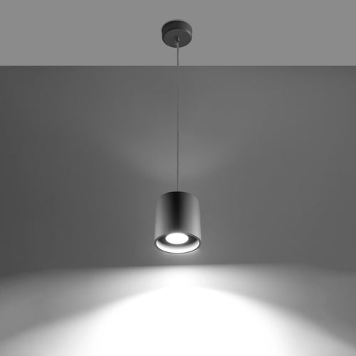 Sollux Lighting Hanglamp ORBIS 1 grijs - 10x10x110cm