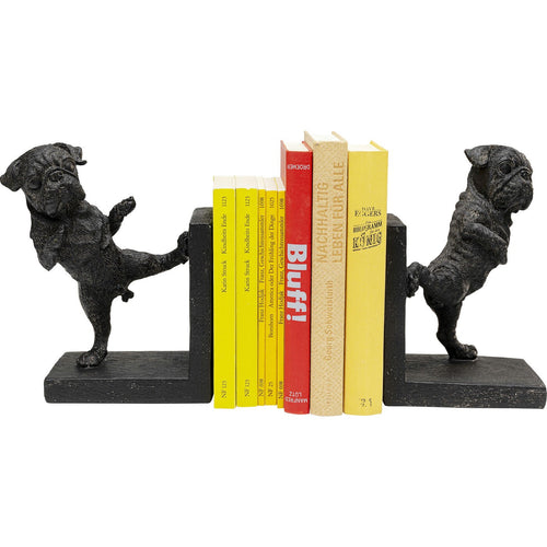 Kare Design Boekensteun honden zwart (2/Set) - vtwonen shop