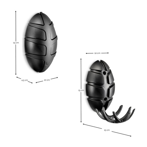 Spinder Design kapstok Bio Bug - Bio/ Zwart - 7 haken - vtwonen shop