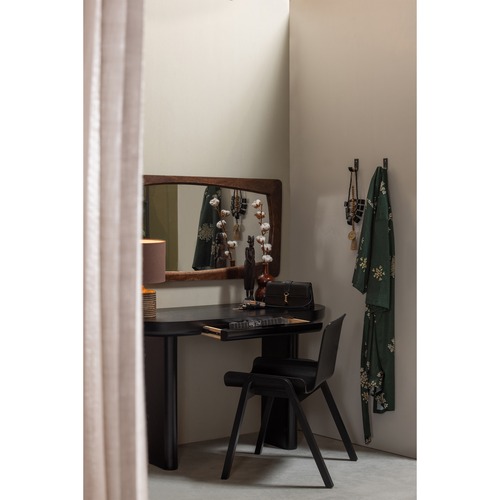 WOOOD bureau/sidetable Mae - Fineer - Zwart - 75x120x50 - vtwonen shop