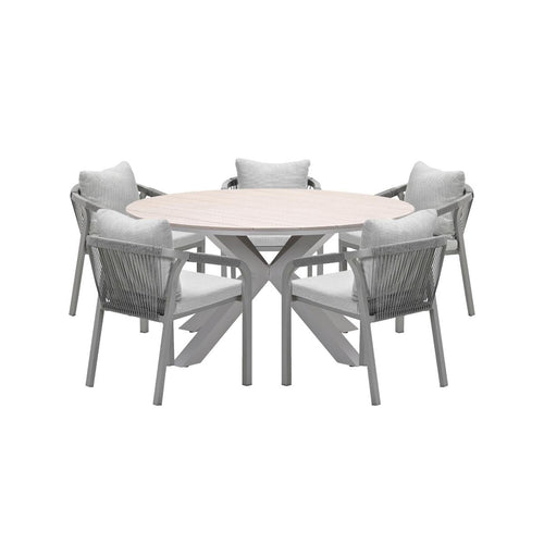 Garden Impressions tuinset Tarera - Tulli - dakar sand - Ø148x75 cm - 6-delig