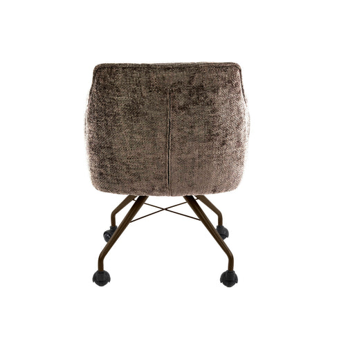 Giga Meubel Eetkamerstoel Hoven - Taupe - Incl. Wieltjes - Set van 2