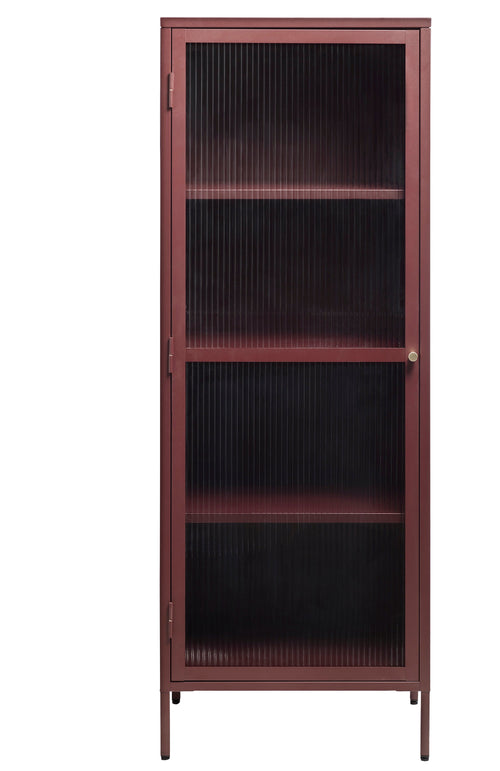 Rebellenclub Vitrinekast Omeo - 160 x 58 cm - Bordeauxrood - vtwonen shop