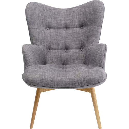 Kare Design Fauteuil Vicky donker grijs