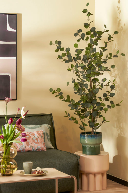 Mica Decorations Eucalyptus Kunstplant in Bloempot - H150 x Ø30 cm - Groen  - vtwonen shop