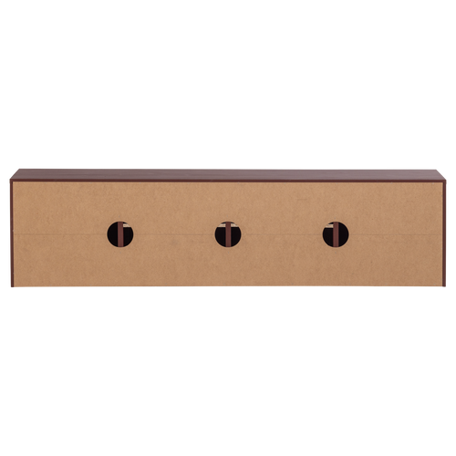 WOOOD tv meubel Merel - Grenen - Bordeauxrood - 49,5x198x39,5