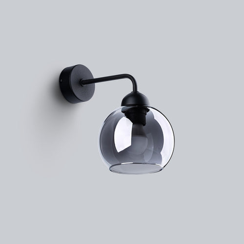 Sollux Lighting Wandlamp ALINO 1 zwart - 15x15x26cm