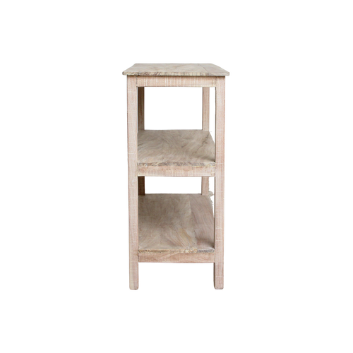Limewash schoenenrek - FSC gerecycled hout - 90x35x76 cm