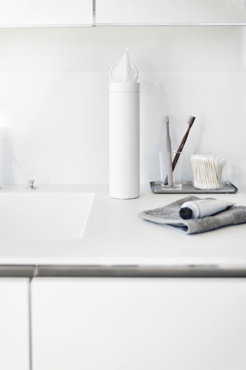 Yamazaki Tissuebox Rond - Tower - Wit