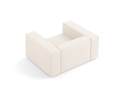 Cosmopolitan Design Fauteuil Arendal chenille, lichtbeige - 102x124x70cm