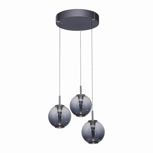 Neuhaus PURE hanglamp E-Infinity - 3 lichts - 50  x 240   cm - antraciet