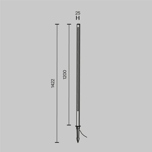 Maytoni Outdoor - Landschapsverlichting Pole - Grafiet