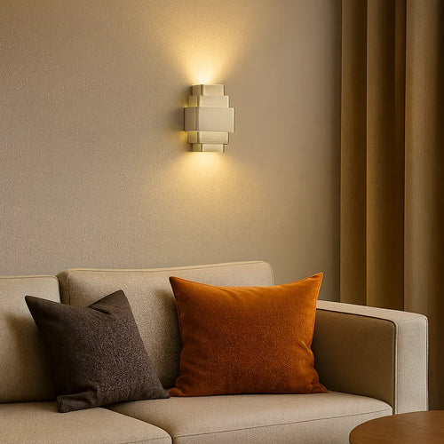 Artdelight wandlamp Layers - 3 lichts - 12  x 28   cm - champagne - vtwonen shop