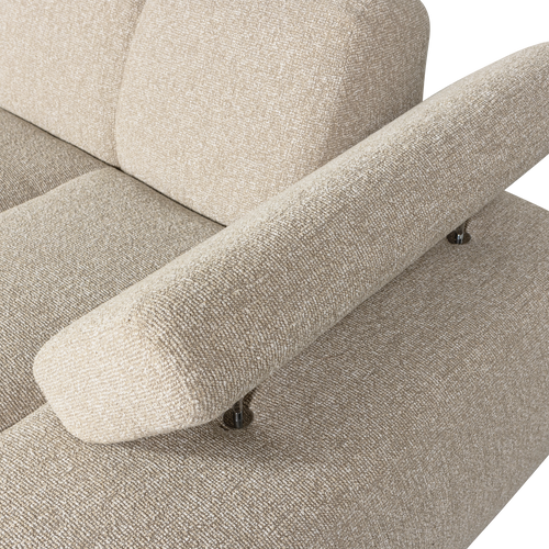 WOOOD chaise longue element rechts Mojo - Bouclé - Beige -74x162x122cm - vtwonen shop