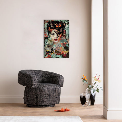 Kare Design Wandofoto Lady Butterfly 55x75cm