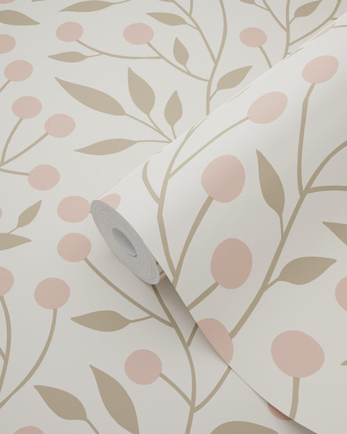 ESTAhome behang bloemmotief wit en roze - 53 cm x 10.05 m - 139589 - vtwonen shop