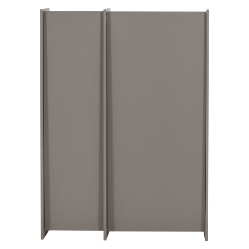 WOOOD 2-deurs kast Brock - Essen Fineer - Warmgrijs - 140x102x44