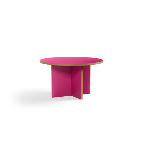 HKLIVING dinertafel rond – raspberry –  130cm