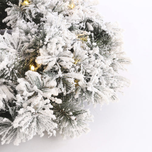 Black Box Trees Dinsmore Kerstkrans met LED Verlichting - Ø60 cm - Frosted Green