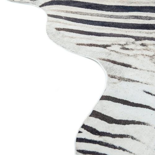 AFK Living vloerkleed Nakuru - dierenhuid-effect - zwart - 155 x 190 cm