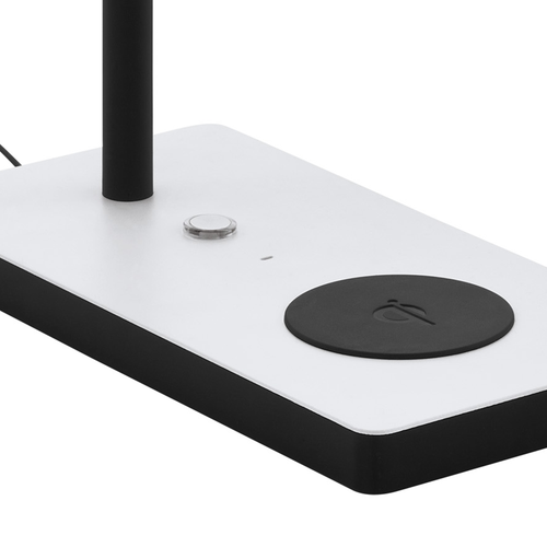 EGLO tafellamp Arenaza - led -qi lader - 32 cm - wit/zwart - dimbaar - vtwonen shop