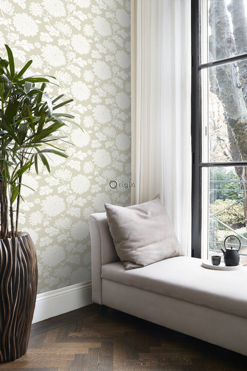 Origin Wallcoverings behang bloemen beige - 53 cm x 10,05 m - 326147 - vtwonen shop