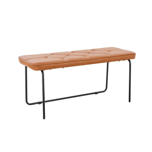 Home Deluxe Retro bank GINO - bruin/cognac