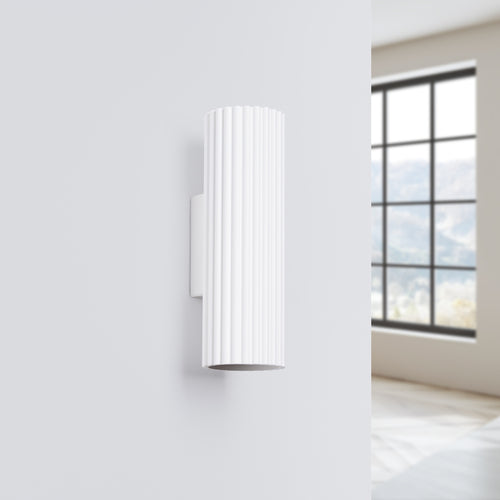 Sollux Lighting Wandlamp KARBON 20 wit - 6,5x8,5x20cm