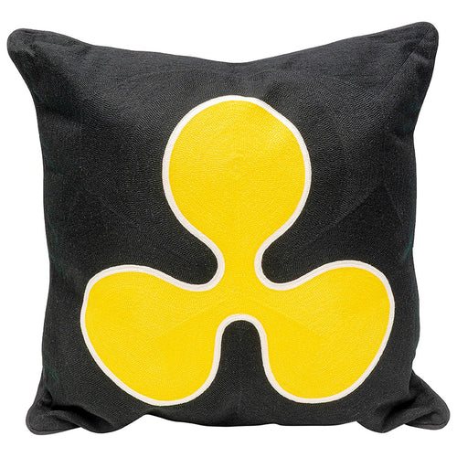 Kare Design Kussen Icon bloem zwart en geel
