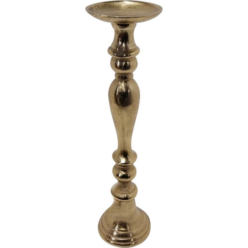 Lesli Living kaarshouder Brush - goud - Ø13x52cm