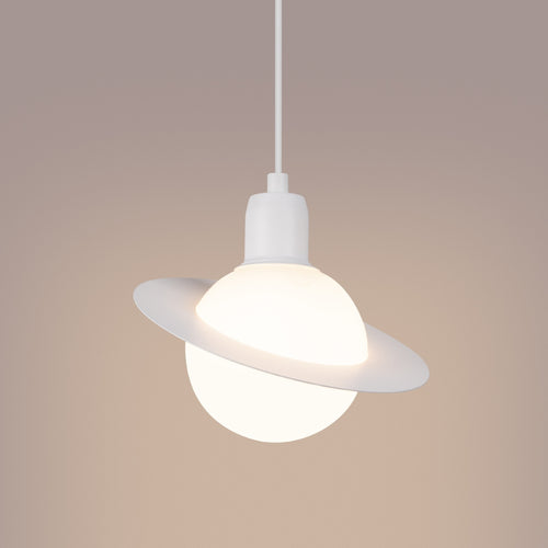 Sollux Lighting Hanglamp HYPERION 1 wit - 20x20x125cm