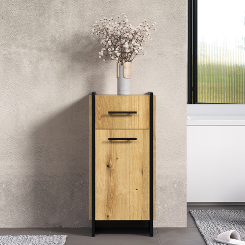 Calicosy - Badkameronderkast ELLIE - licht hout 37x31x79 cm