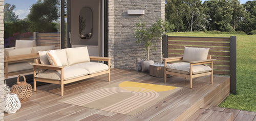 AFK Living vloerkleed Radiant - voor binnen en buiten - roos - 200 x 290 cm