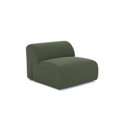 Sia Home - Fauteuils MYRA - Geweven stof - Olijfgroen - 75cm - vtwonen shop